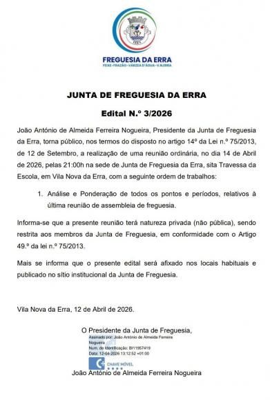 Edital n&ordm;3
