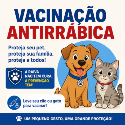 Campanha oficial de vacina&ccedil;&atilde;o antirr&aacute;bica e de controlo de outras zoonoses